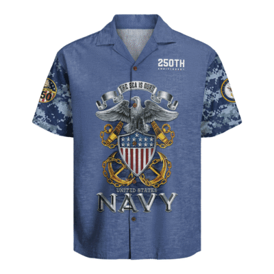 US Navy 250th Years Of Service Hawaiian Shirt