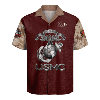 US MARINE 250th Years Of Service Hawaiian Shirt
