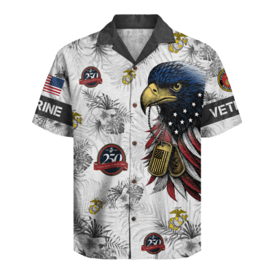 US MARINE 250th Years Of Service Hawaiian Shirt