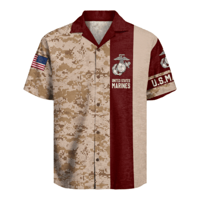 US MARINE 250th Years Of Service Hawaiian Shirt