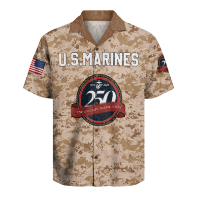 US MARINE 250th Years Of Service Hawaiian Shirt