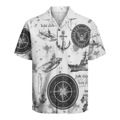 US Navy 250th Years Of Service Hawaiian Shirt