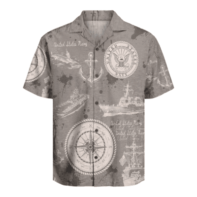 US Navy 250th Years Of Service Hawaiian Shirt