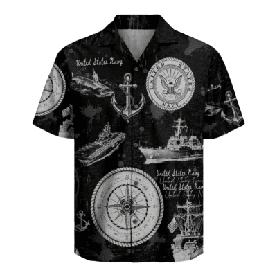 US Navy 250th Years Of Service Hawaiian Shirt