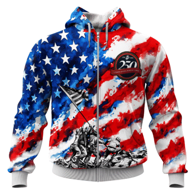 US MARINE 250th Years Of Service All-over Hoodie