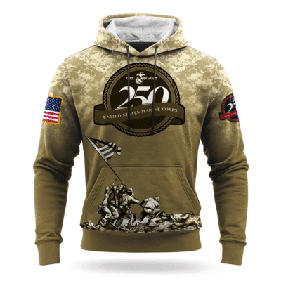 US MARINE 250th Years Of Service All-over Hoodie