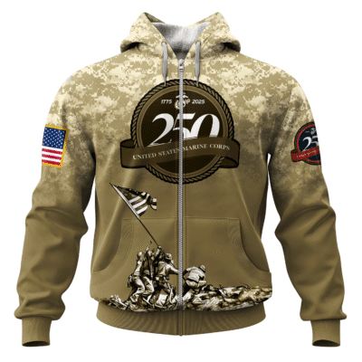US MARINE 250th Years Of Service All-over Hoodie
