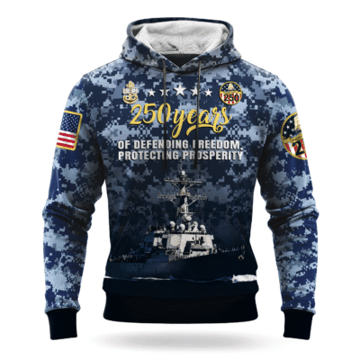 US NAVY 250th Years Of Service All-over Hoodie