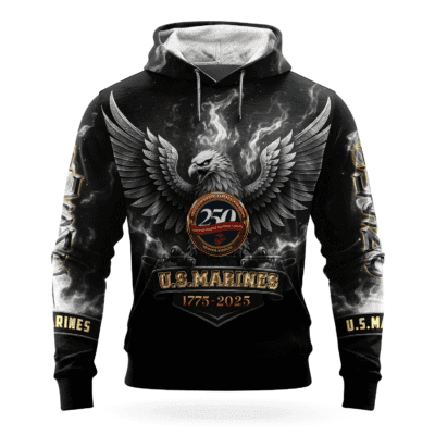 US MARINE 250th Years Of Service All-over Hoodie