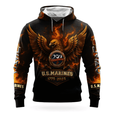 US MARINE 250th Years Of Service All-over Hoodie