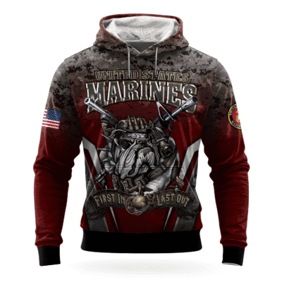 US MARINE 250th Years Of Service All-over Hoodie
