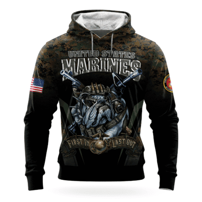US MARINE 250th Years Of Service All-over Hoodie