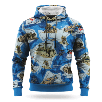 US MARINE 250th Years Of Service All-over Hoodie