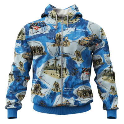 US MARINE 250th Years Of Service All-over Hoodie