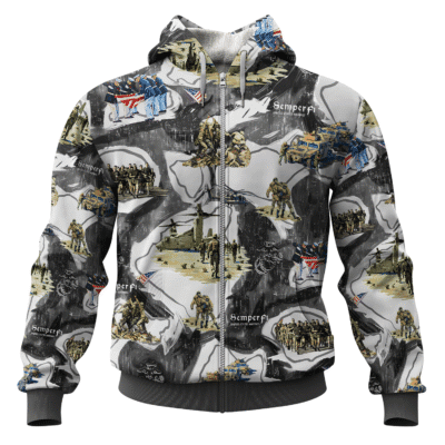 US MARINE 250th Years Of Service All-over Hoodie