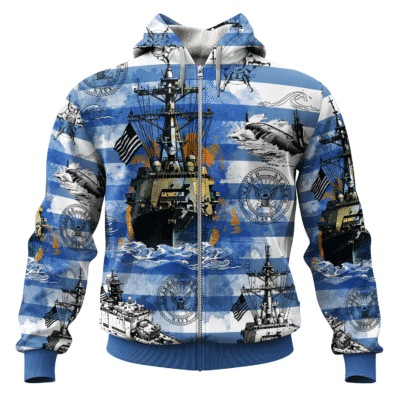 US NAVY 250th Years Of Service All-over Hoodie