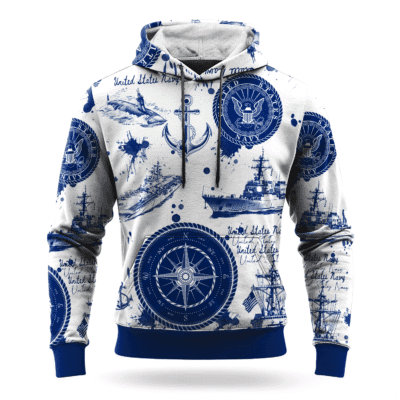 US NAVY 250th Years Of Service All-over Hoodie