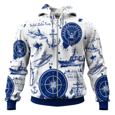US NAVY 250th Years Of Service All-over Hoodie