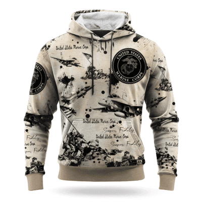 US MARINE 250th Years Of Service All-over Hoodie
