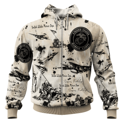 US MARINE 250th Years Of Service All-over Hoodie