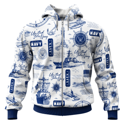 US NAVY 250th Years Of Service All-over Hoodie