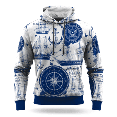 US NAVY 250th Years Of Service All-over Hoodie