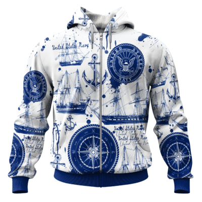 US NAVY 250th Years Of Service All-over Hoodie