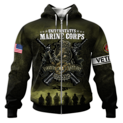 US MARINE 250th Years Of Service All-over Hoodie