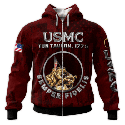 US MARINE 250th Years Of Service All-over Hoodie