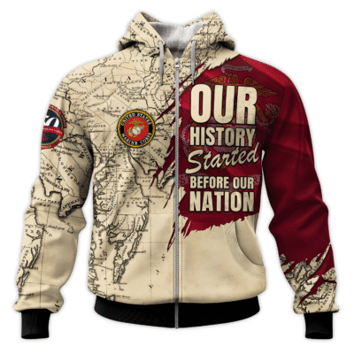 US MARINE 250th Years Of Service All-over Hoodie