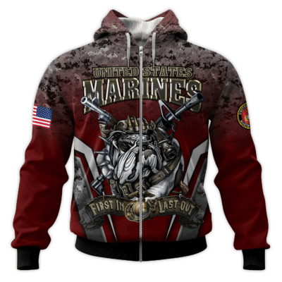 US MARINE 250th Years Of Service All-over Hoodie