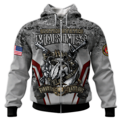 US MARINE 250th Years Of Service All-over Hoodie
