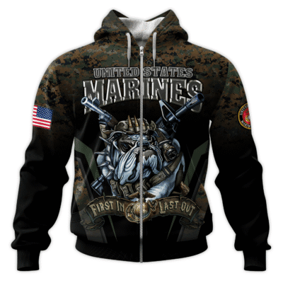 US MARINE 250th Years Of Service All-over Hoodie