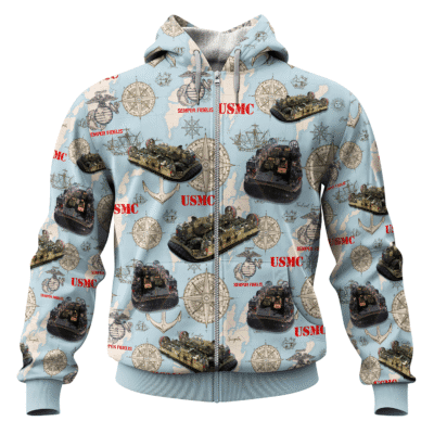 US MARINE 250th Years Of Service All-over Hoodie
