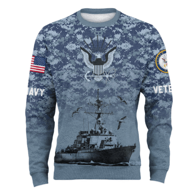 US NAVY 250th Years Of Service Lightweight Sweater Fleece Sweatshirt