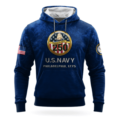 US NAVY 250th Years Of Service All-over Hoodie