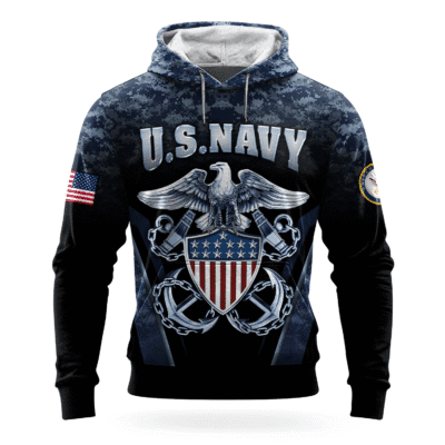 US NAVY 250th Years Of Service All-over Hoodie