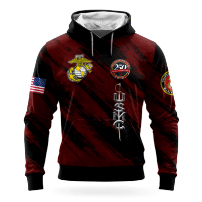 US MARINE 250th Years Of Service All-over Hoodie