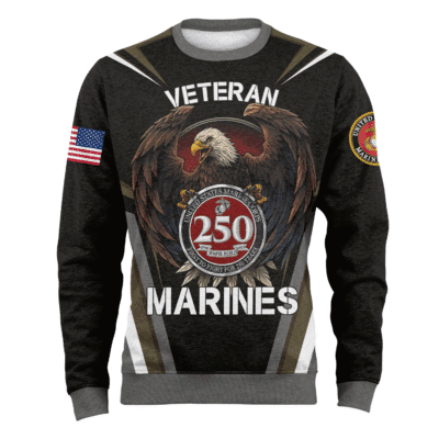 US MARINES 250th Years Of Service Fleece Sweatshirt