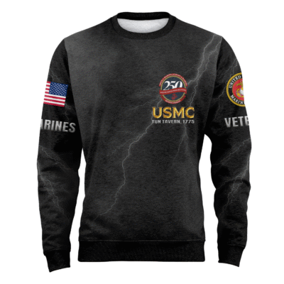 US MARINES 250th Years Of Service Fleece Sweatshirt