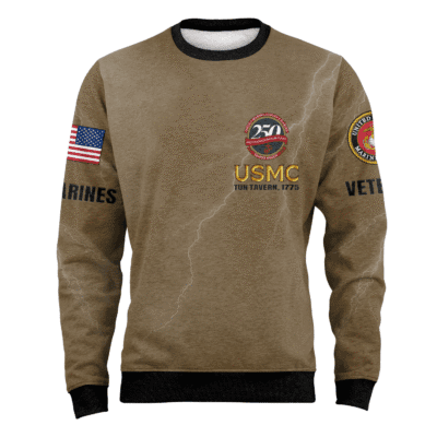US MARINES 250th Years Of Service Fleece Sweatshirt