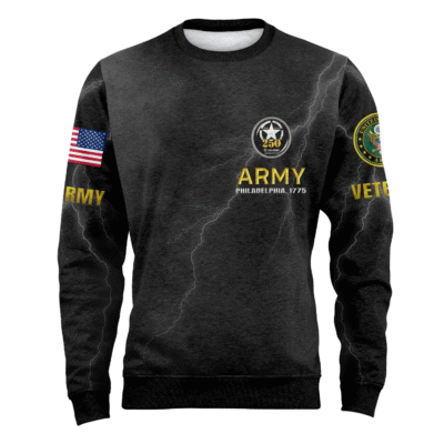 US ARMY 250th Years Of Service Fleece Sweatshirt