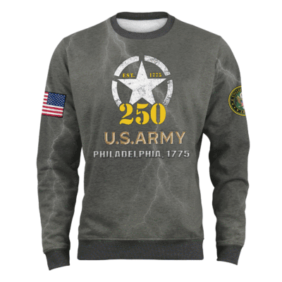 US ARMY 250th Years Of Service Fleece Sweatshirt