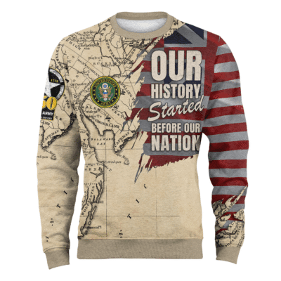 US ARMY 250th Years Of Service Fleece Sweatshirt