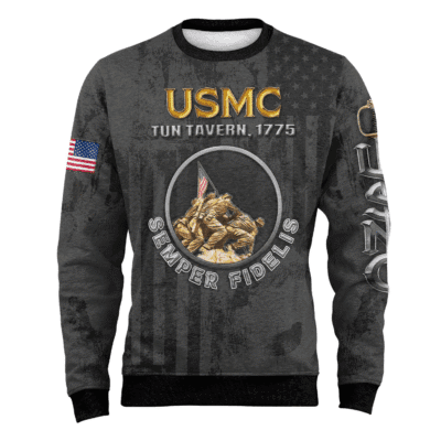 US MARINES 250th Years Of Service Fleece Sweatshirt