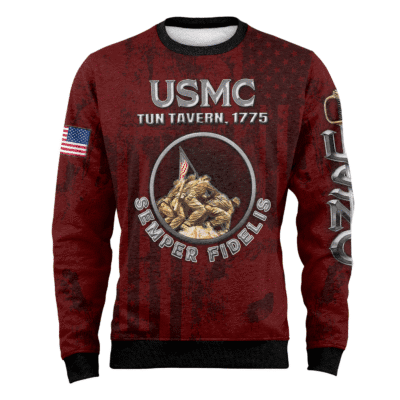 US MARINES 250th Years Of Service Fleece Sweatshirt