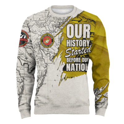 US MARINES 250th Years Of Service Fleece Sweatshirt