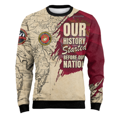 US MARINES 250th Years Of Service Fleece Sweatshirt