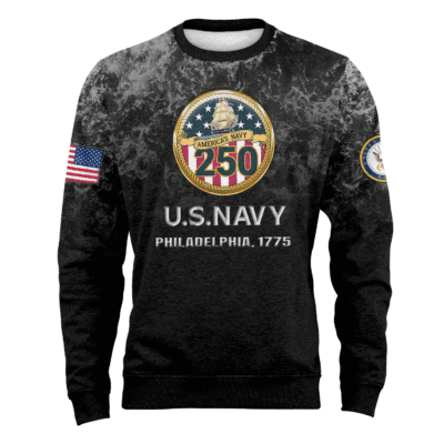 US NAVY 250th Years Of Service Fleece Sweatshirt