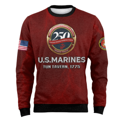 US MARINES 250th Years Of Service Fleece Sweatshirt